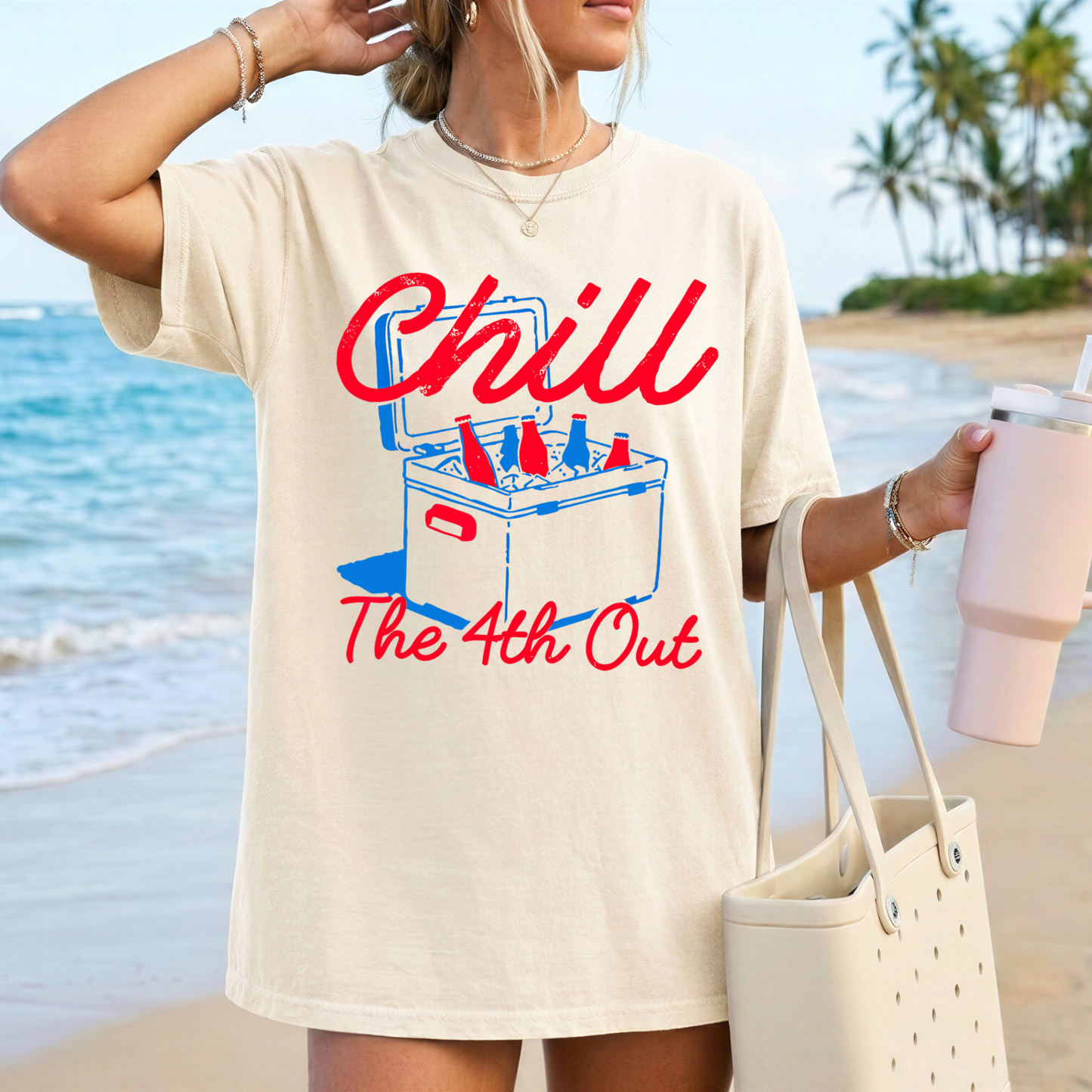 Chill the 4th Out | Short Sleeve Adult Tee