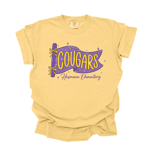 Cougars Flag | Short Sleeve Adult Tee
