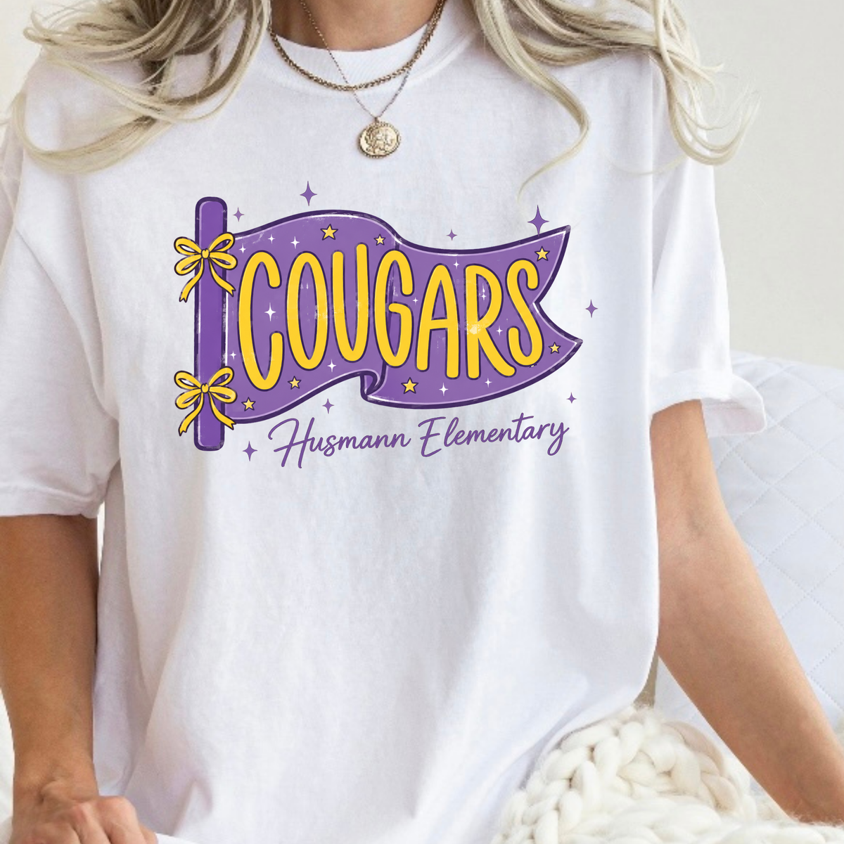Cougars Flag | Short Sleeve Adult Tee