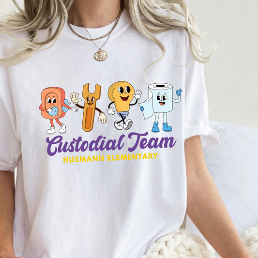Husmann Custodial Team | Short Sleeve Adult Tee