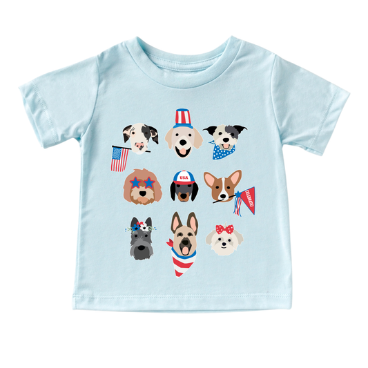 Patriotic Puppies | Short Sleeve Youth Tee