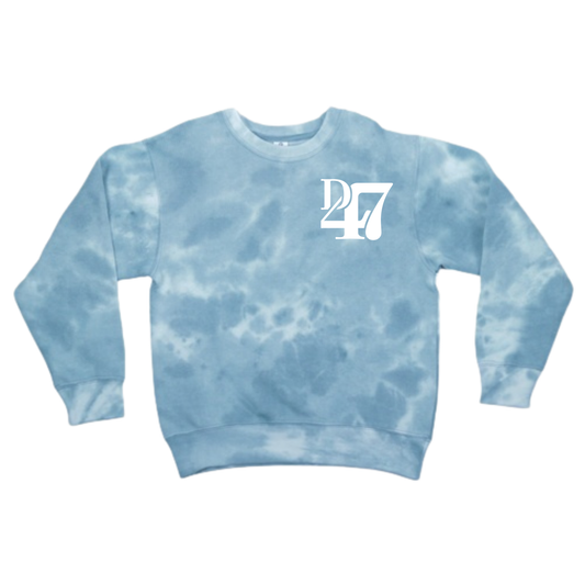 District 47 Logo | Adult Tie Dye Crewneck