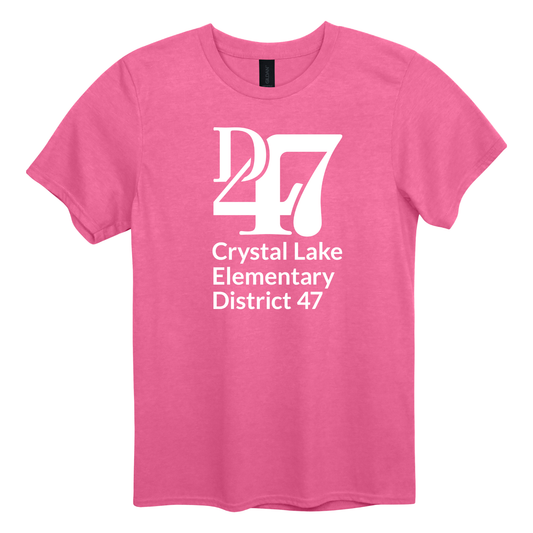 CL D47 Logo Vertical White | Short Sleeve Adult Tee