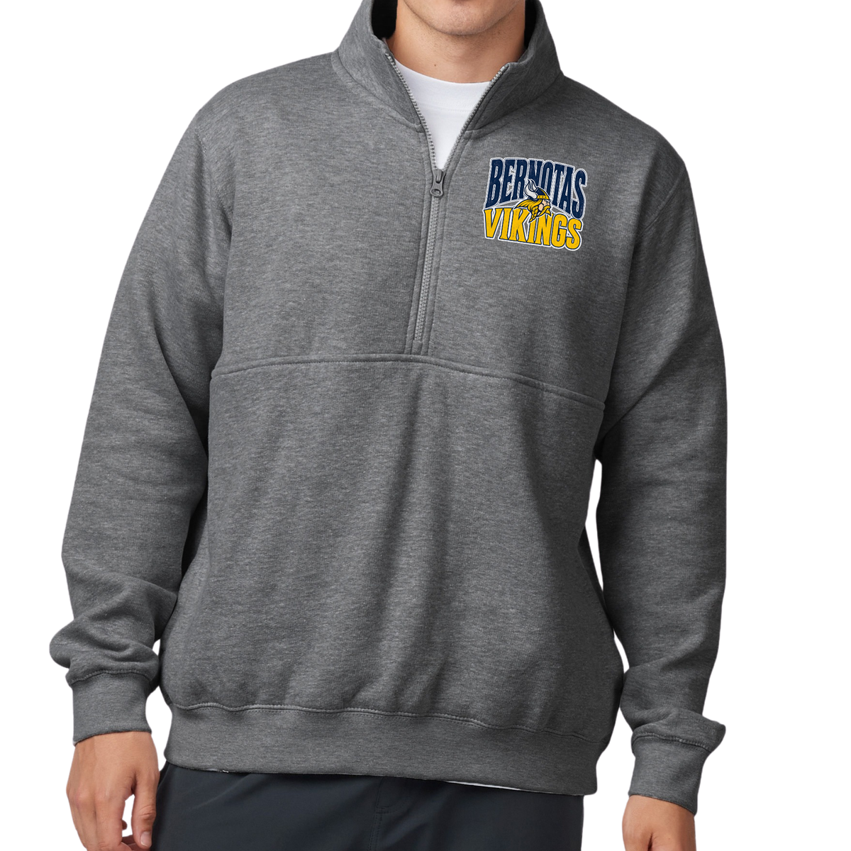 Bernotas Vikings Mascot | Quarter Zip Fleece