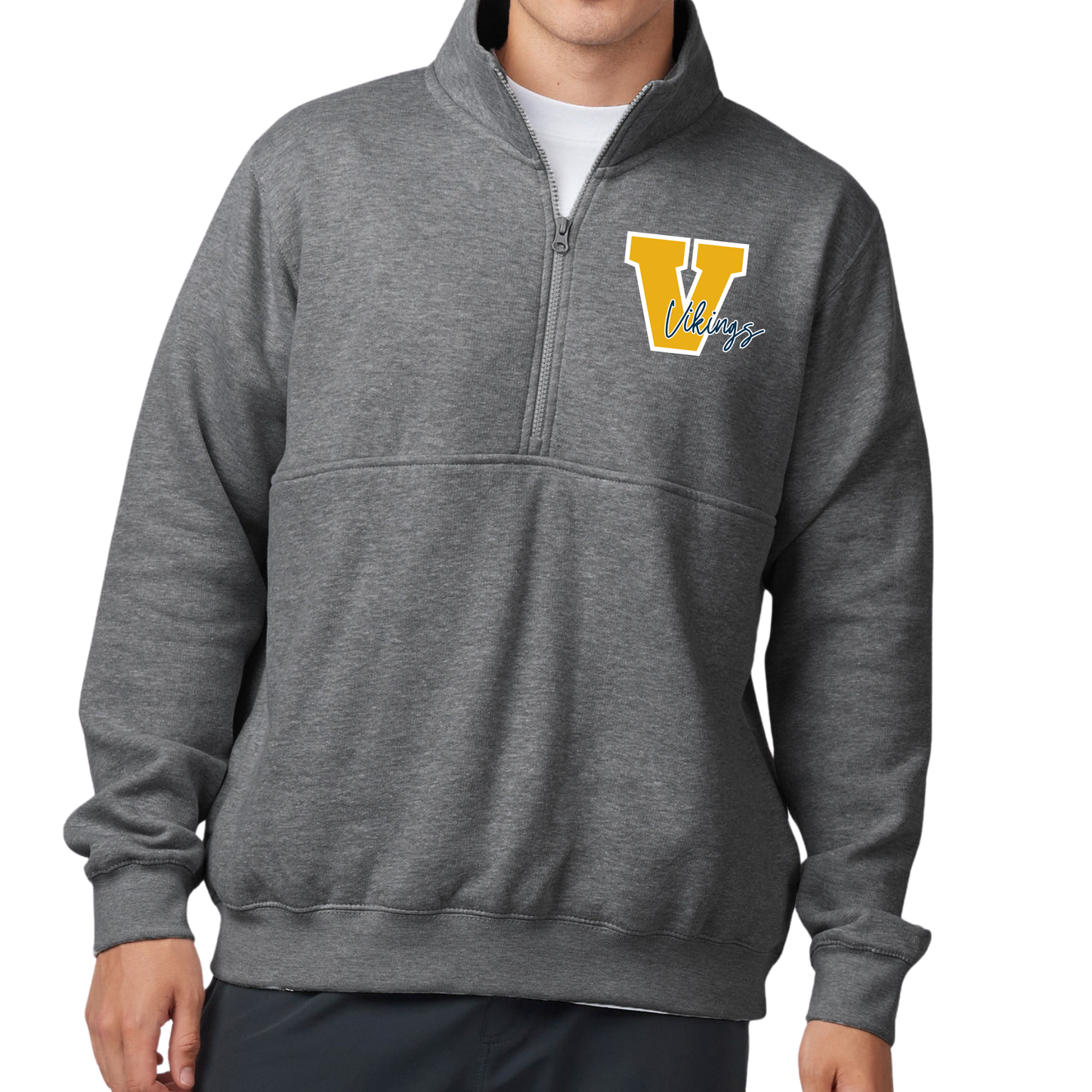 Big V for Vikings | Quarter Zip Fleece