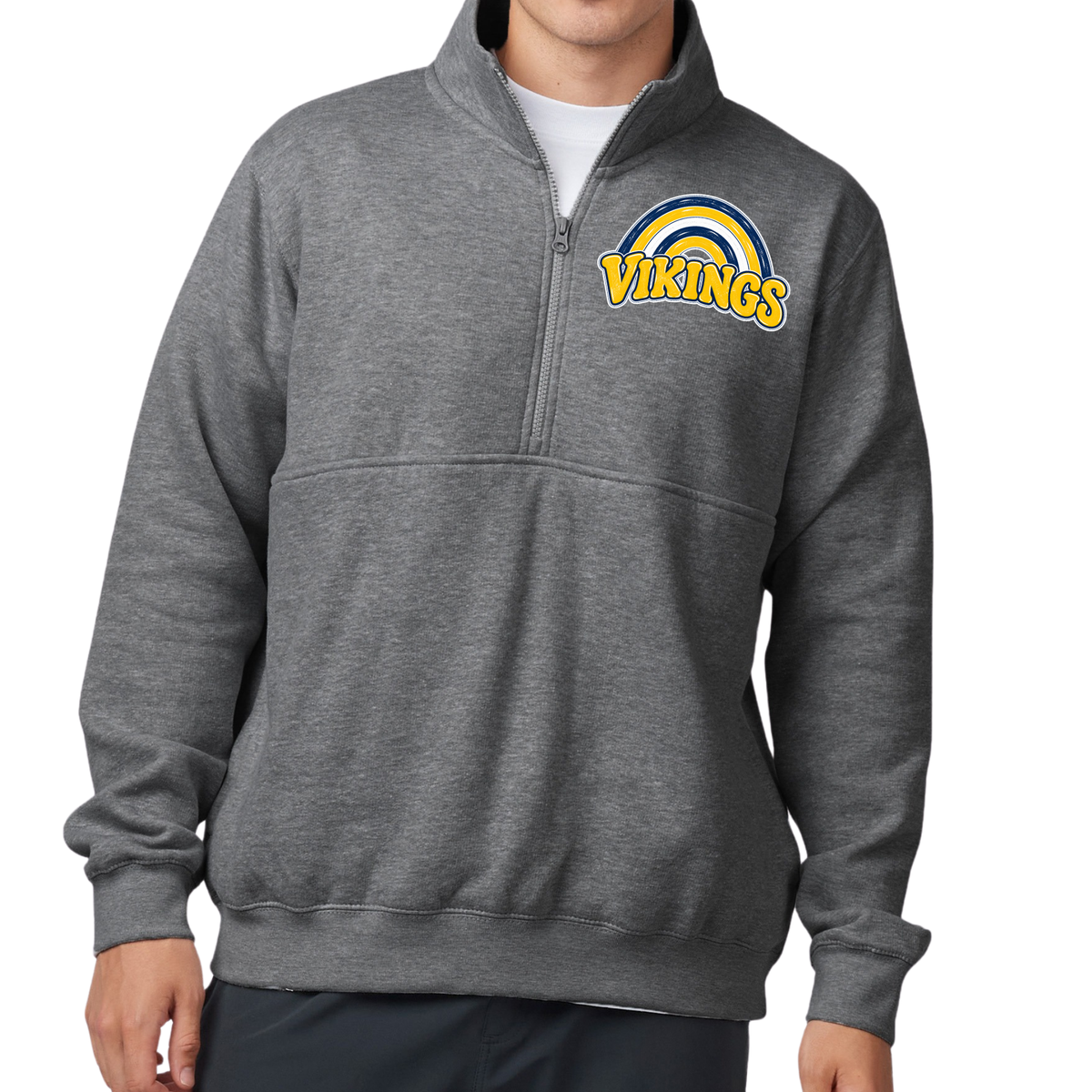 Vikings Rainbow | Quarter Zip Fleece