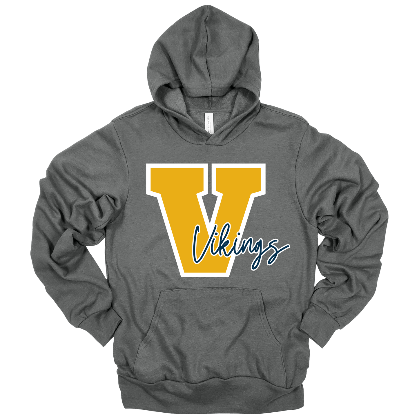 Big V for Vikings | Adult Hooded Sweatshirt