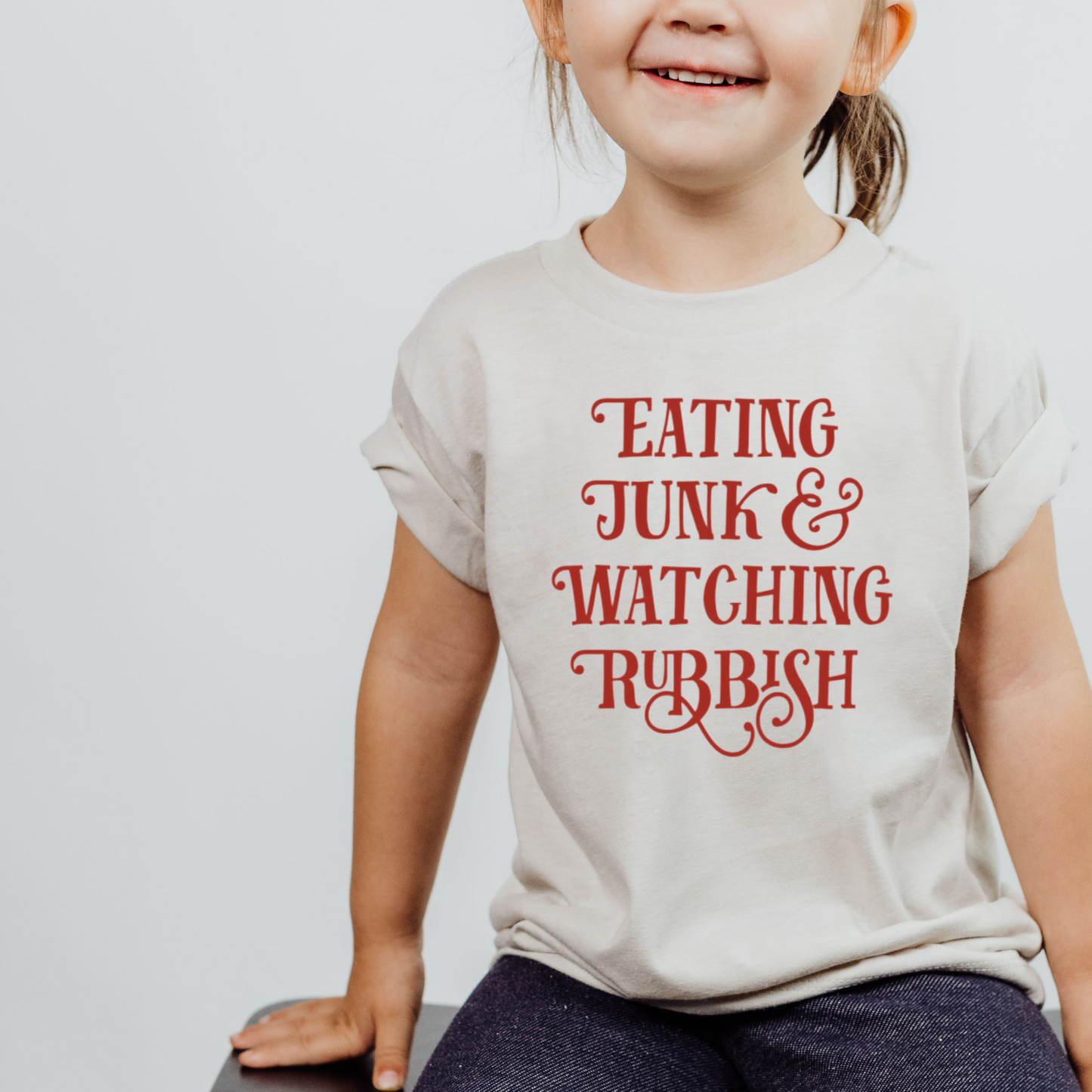 Eating Junk & Watching Rubbish | Short Sleeve Youth Tee