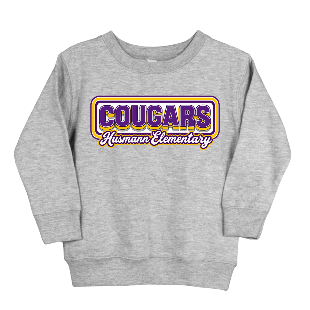 Retro Cougars | Youth Fleece Crewneck
