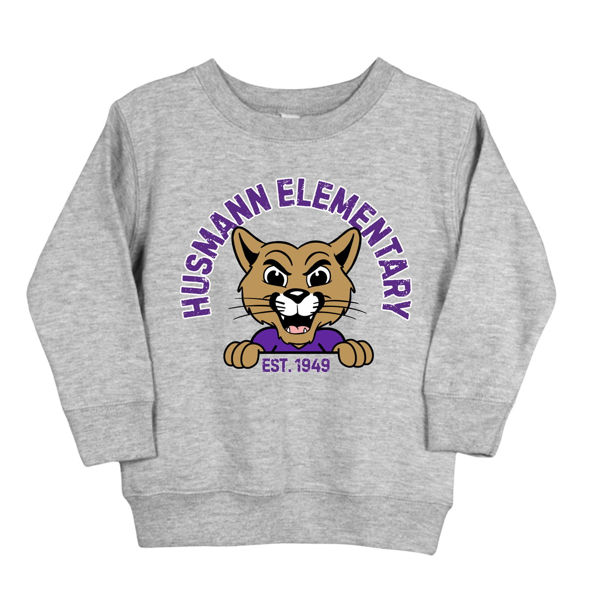 Husmann Elementary, Est. 1949 | Youth Fleece Crewneck