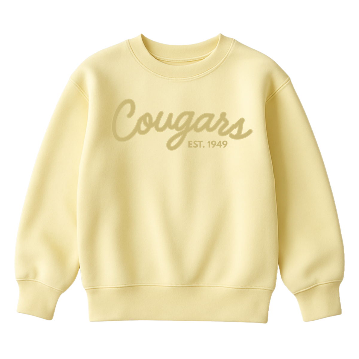 Cougars Puff | Youth Fleece Crewneck