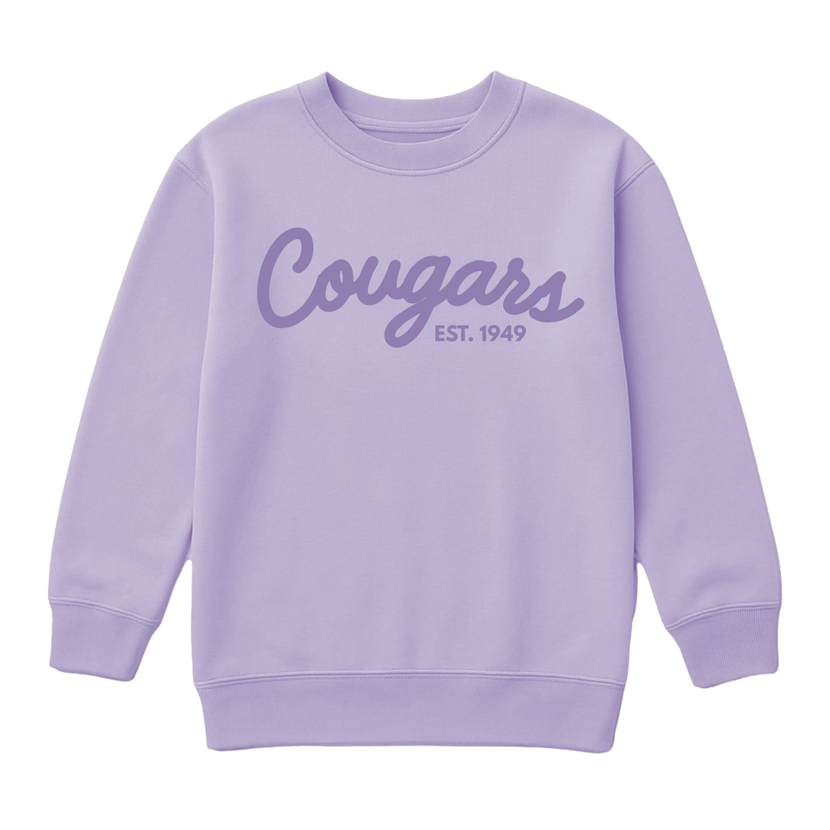 Cougars Puff | Youth Fleece Crewneck