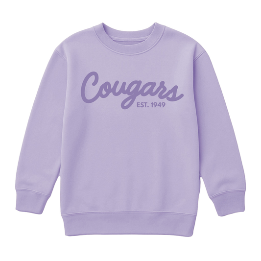 Cougars Puff | Youth Fleece Crewneck