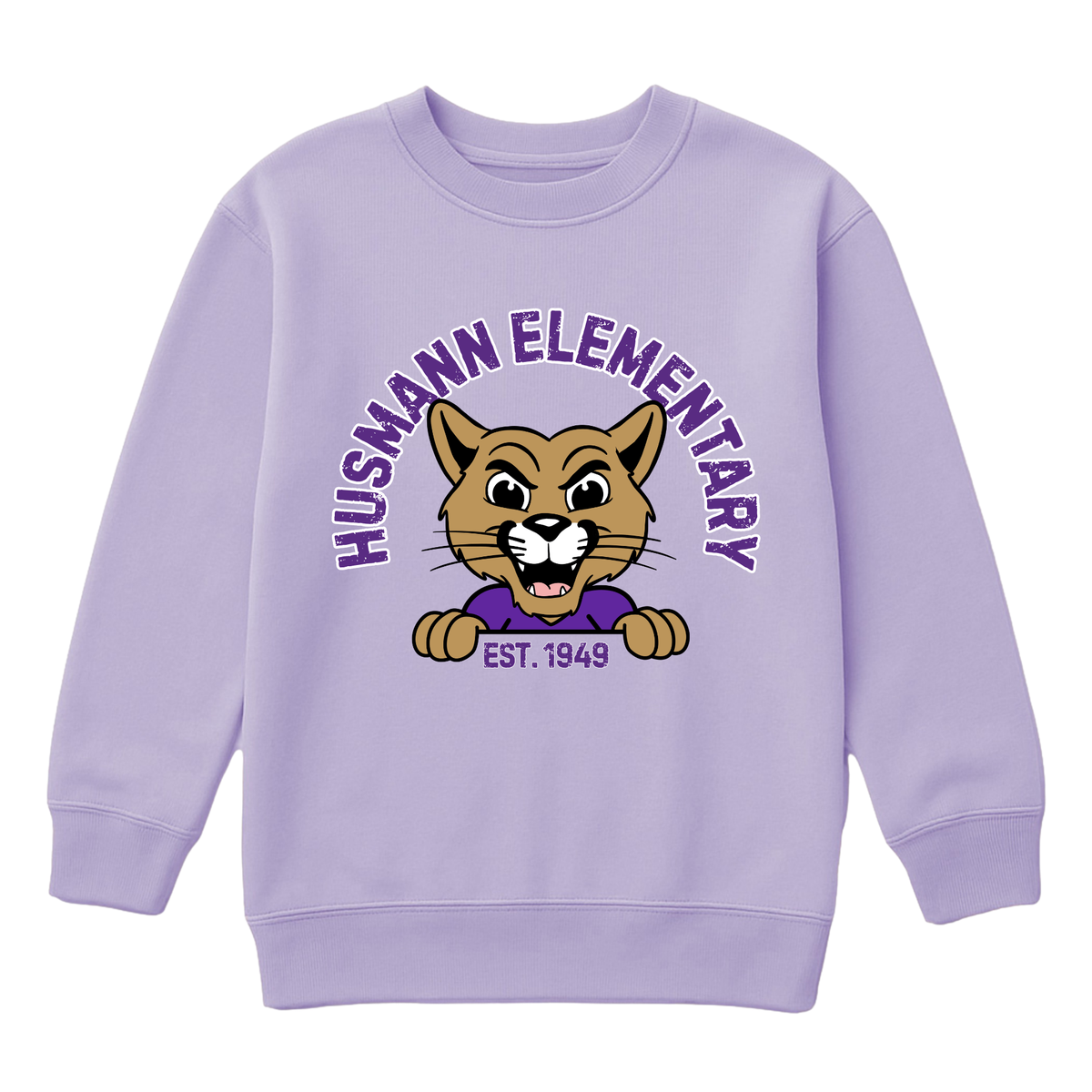 Husmann Elementary, Est. 1949 | Youth Fleece Crewneck