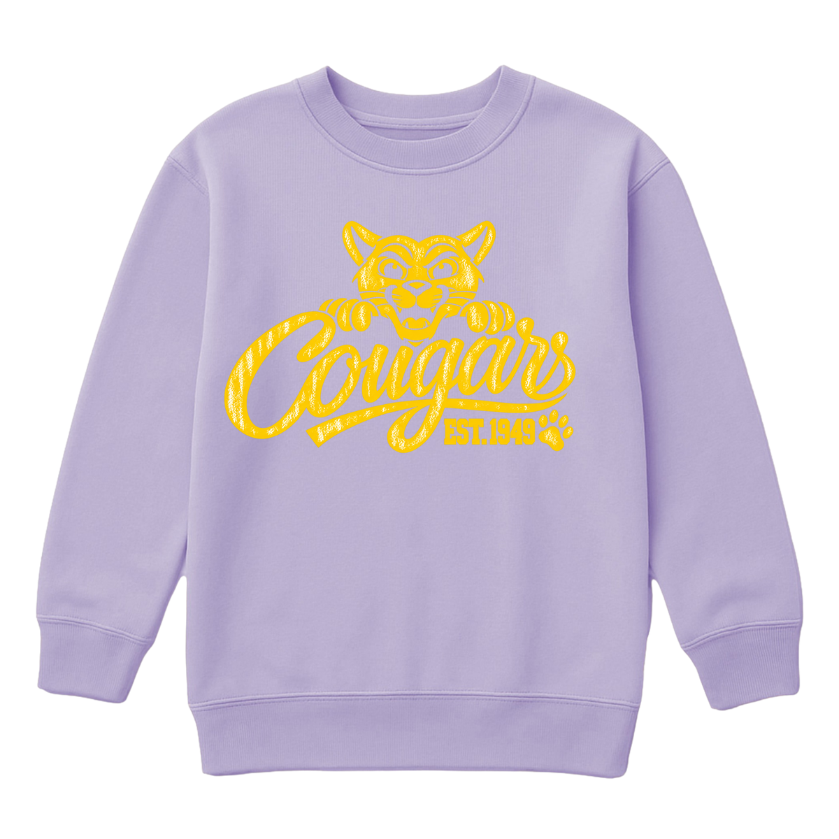 Cougars Mascot  | Youth Fleece Crewneck (Copy)