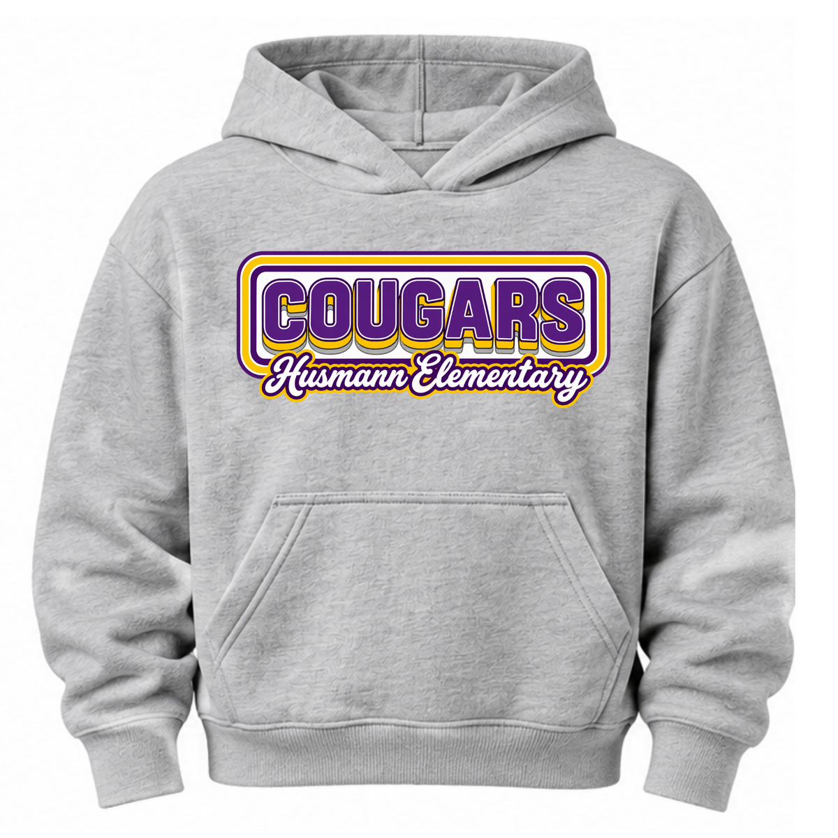 Retro Cougars | Youth Hooded Sweatshirt