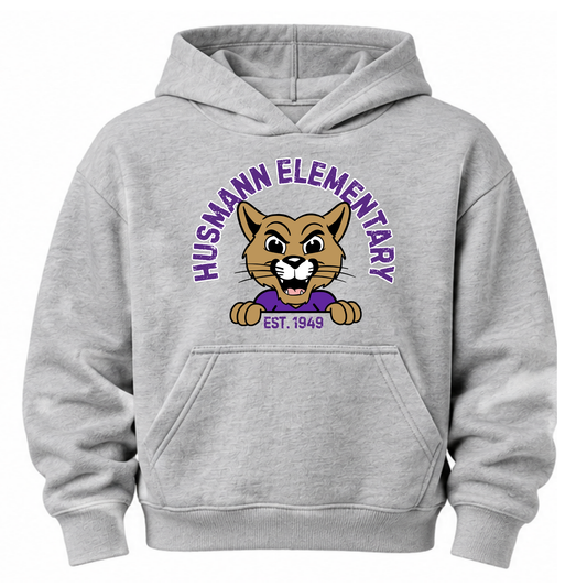 Husmann Elementary, Est. 1949 | Youth Hooded Sweatshirt