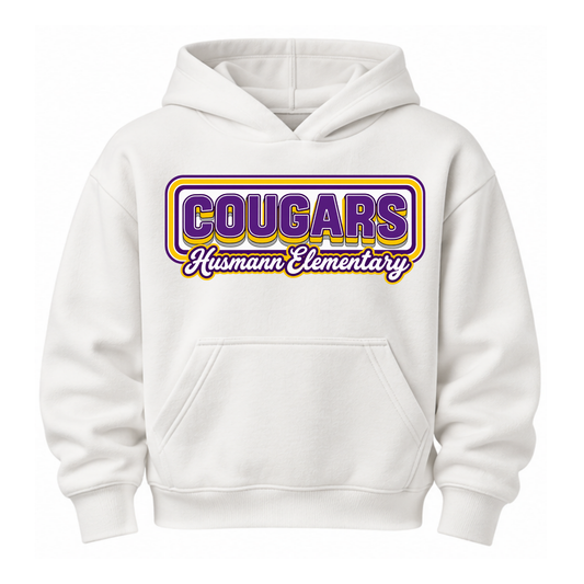 Retro Cougars | Youth Hooded Sweatshirt