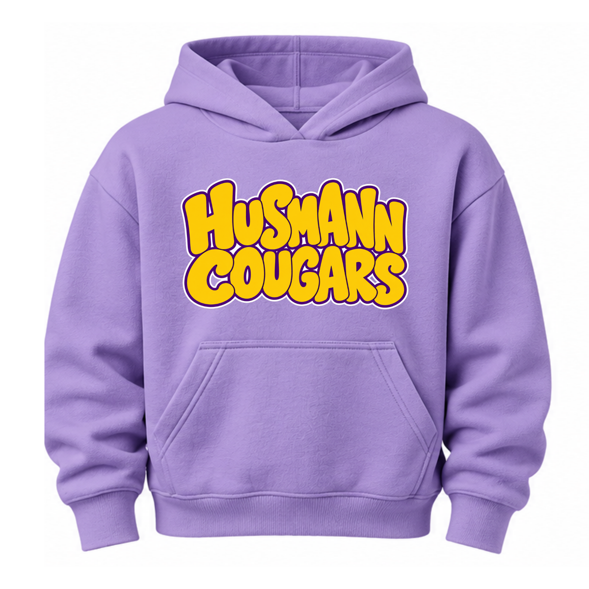 Husmann Cougars Bubble | Youth Hooded Sweatshirt