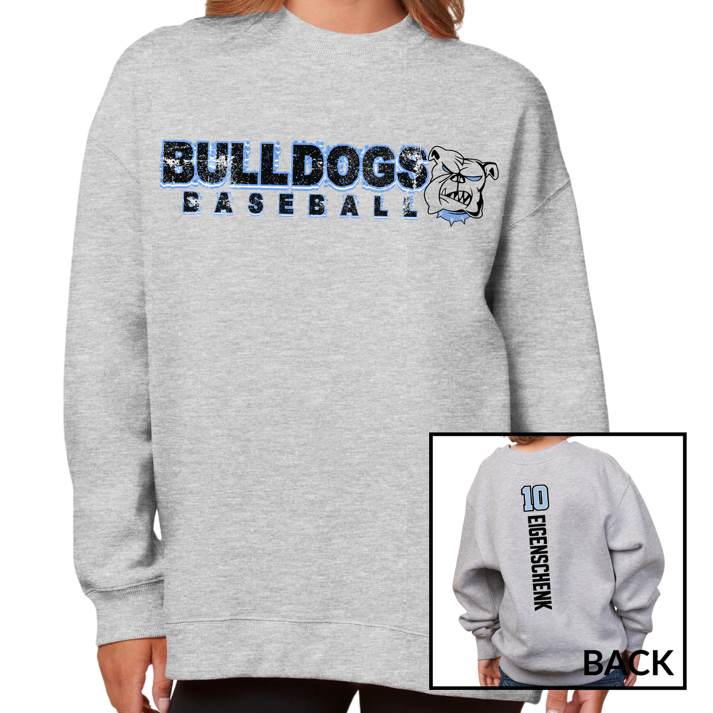 Bulldogs Baseball | Ladies Oversized Crewneck