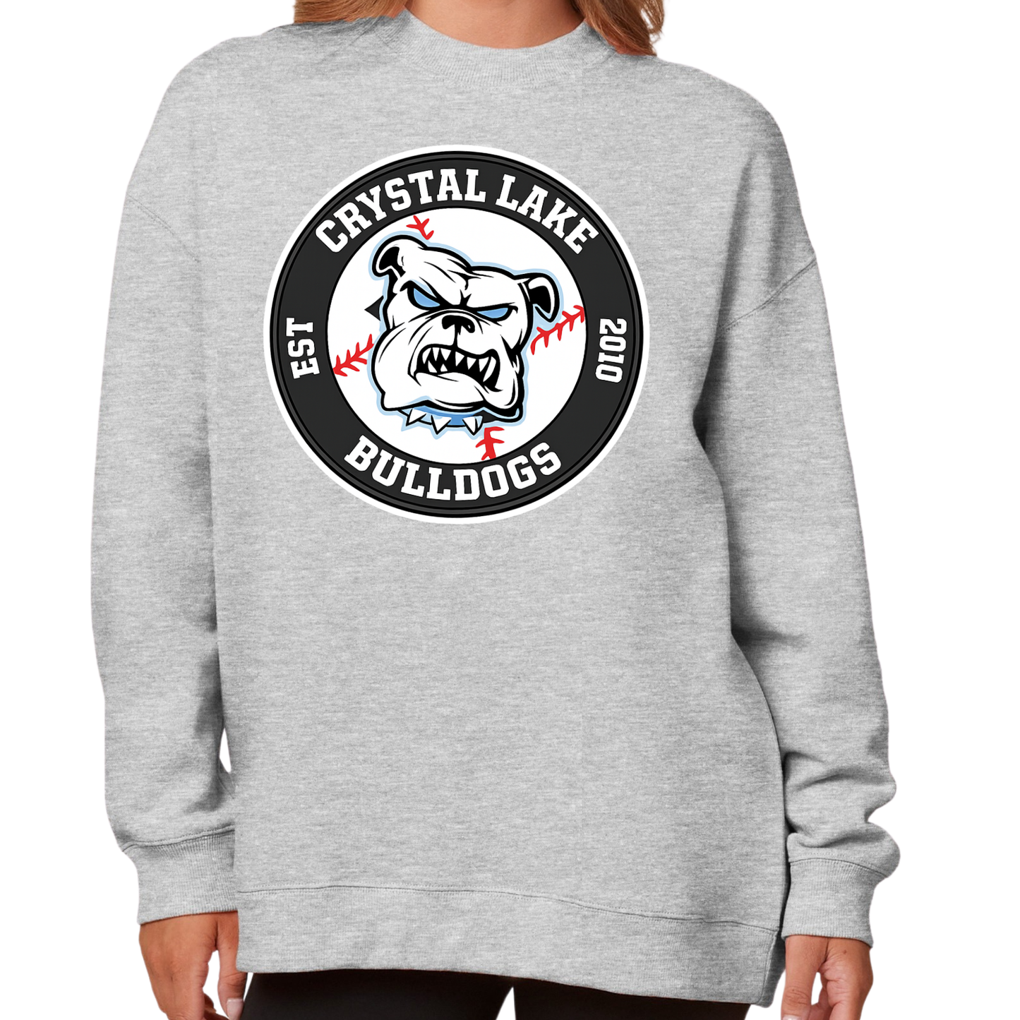 Bulldogs Logo | Ladies Oversized Crewneck