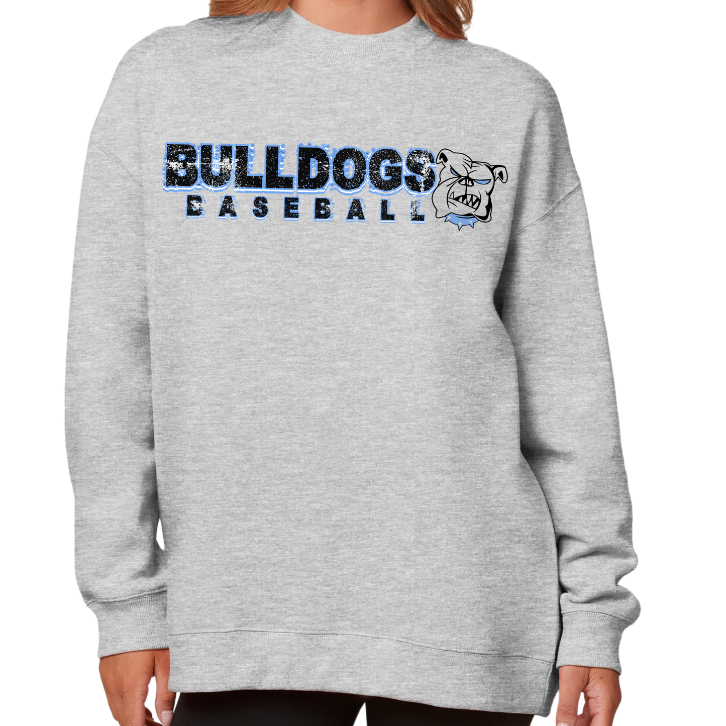 Bulldogs Baseball | Ladies Oversized Crewneck