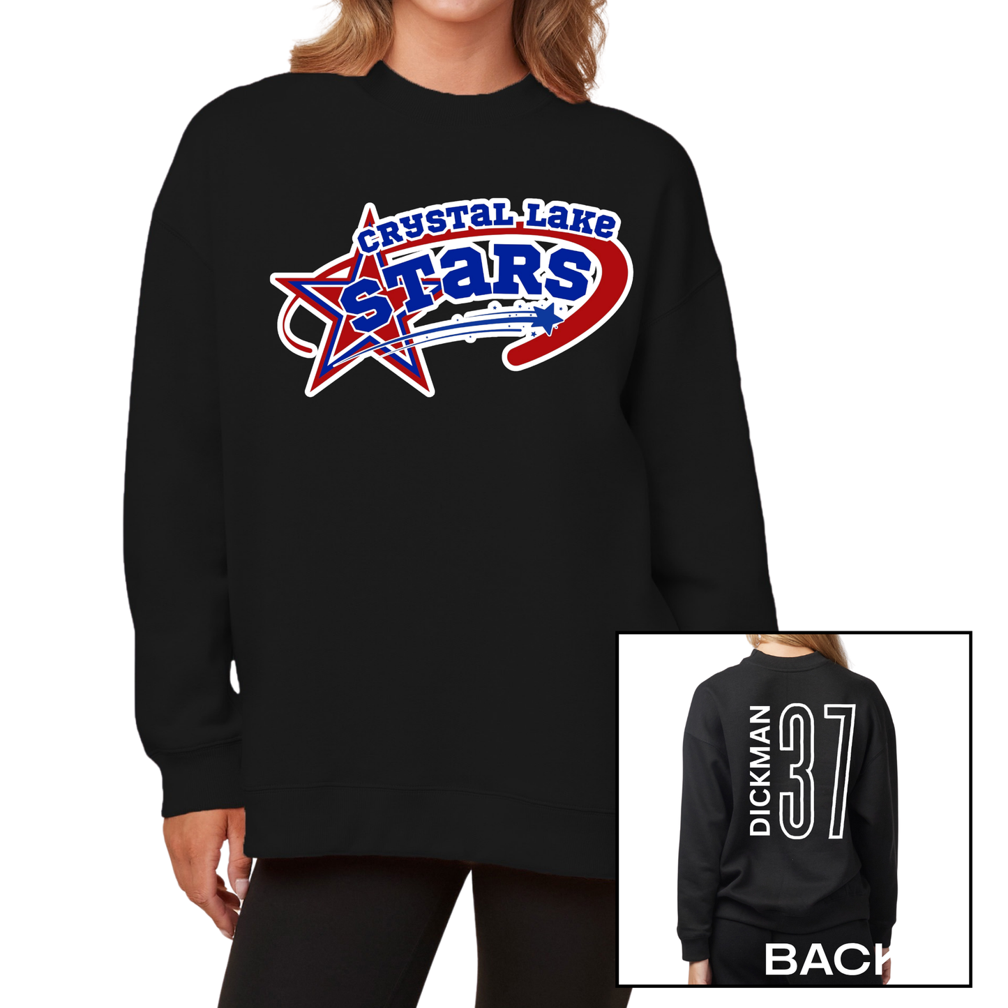 CL Stars Baseball | Ladies Oversized Crewneck