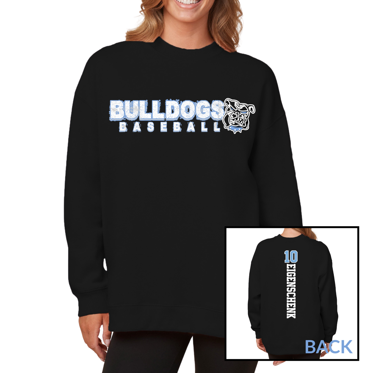 Bulldogs Baseball | Ladies Oversized Crewneck