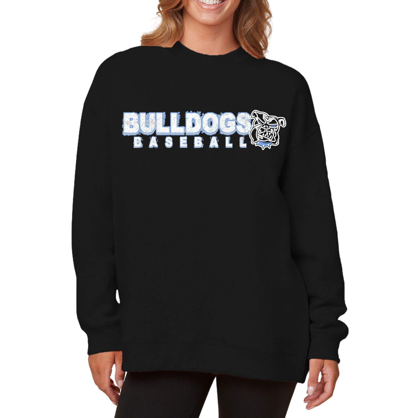 Bulldogs Baseball | Ladies Oversized Crewneck