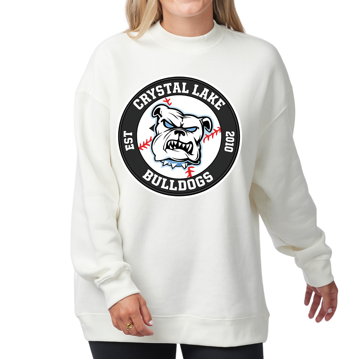 Bulldogs Logo | Ladies Oversized Crewneck
