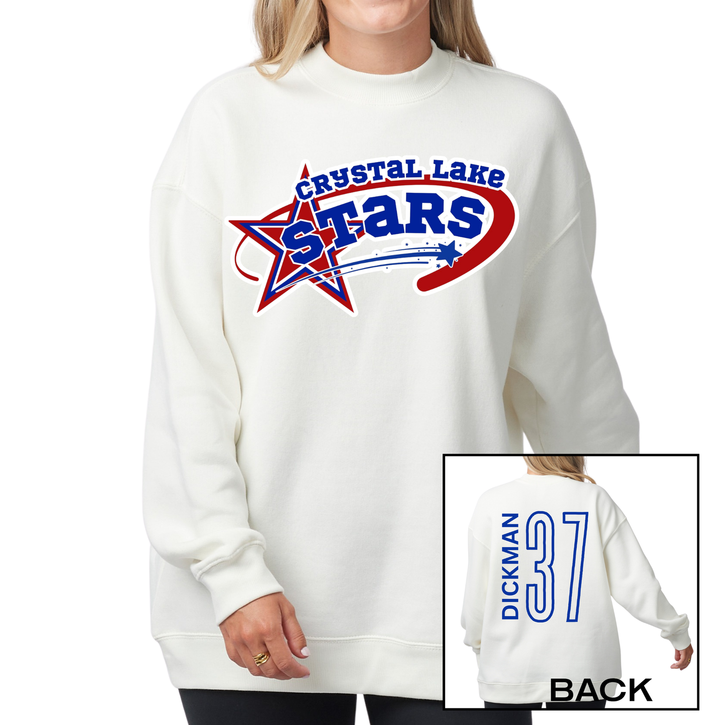 CL Stars Baseball | Ladies Oversized Crewneck