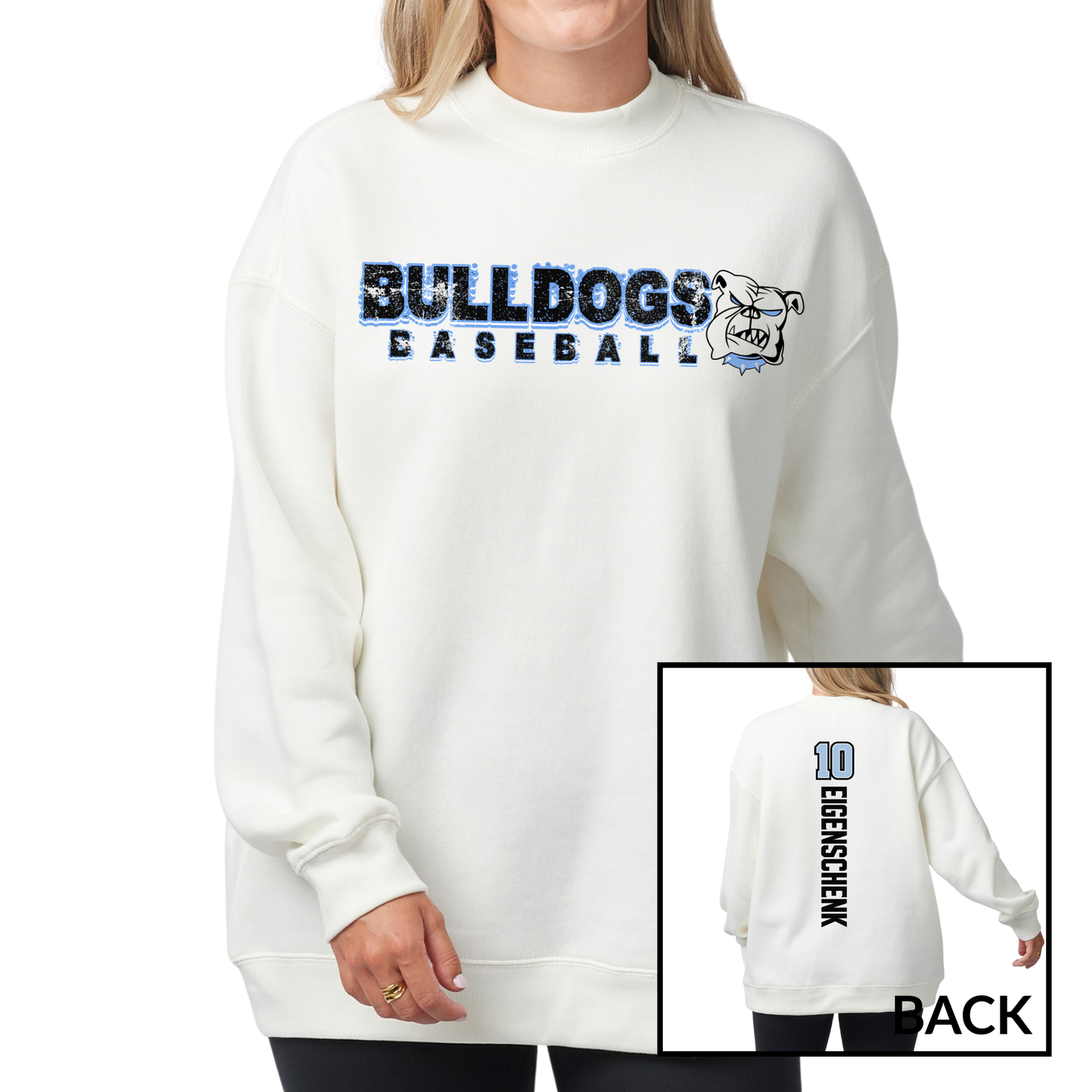 Bulldogs Baseball | Ladies Oversized Crewneck