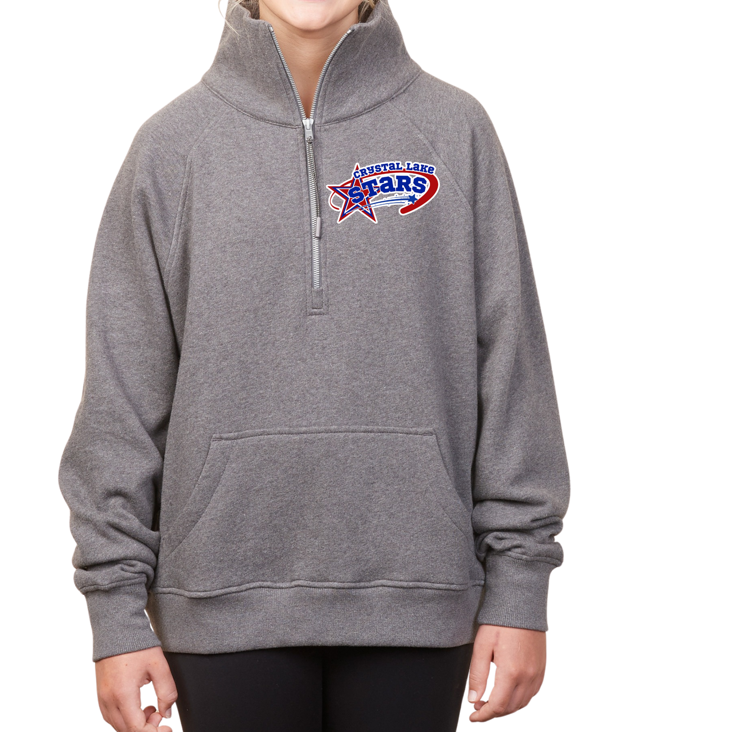 CL Stars Baseball Pocket | Womens Quarter Zip Fleece