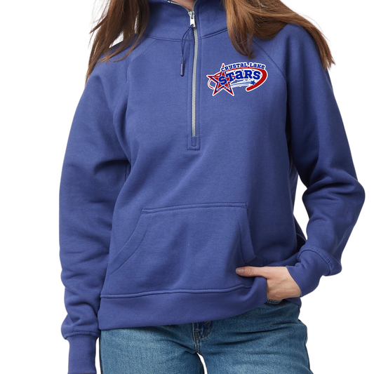 CL Stars Baseball Pocket | Womens Quarter Zip Fleece