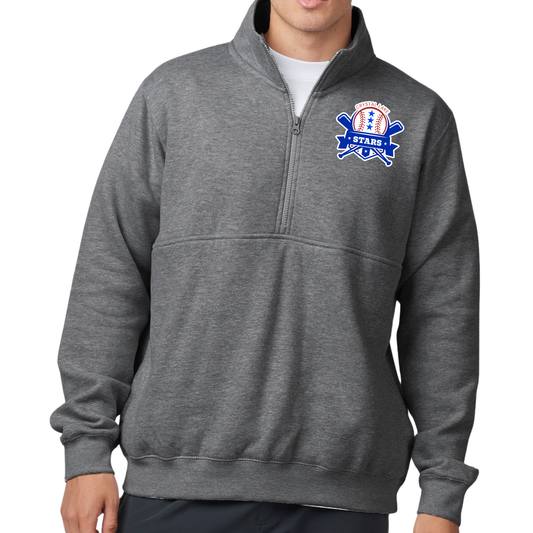 Crystal Lake Stars Pocket Logo | Quarter Zip Fleece