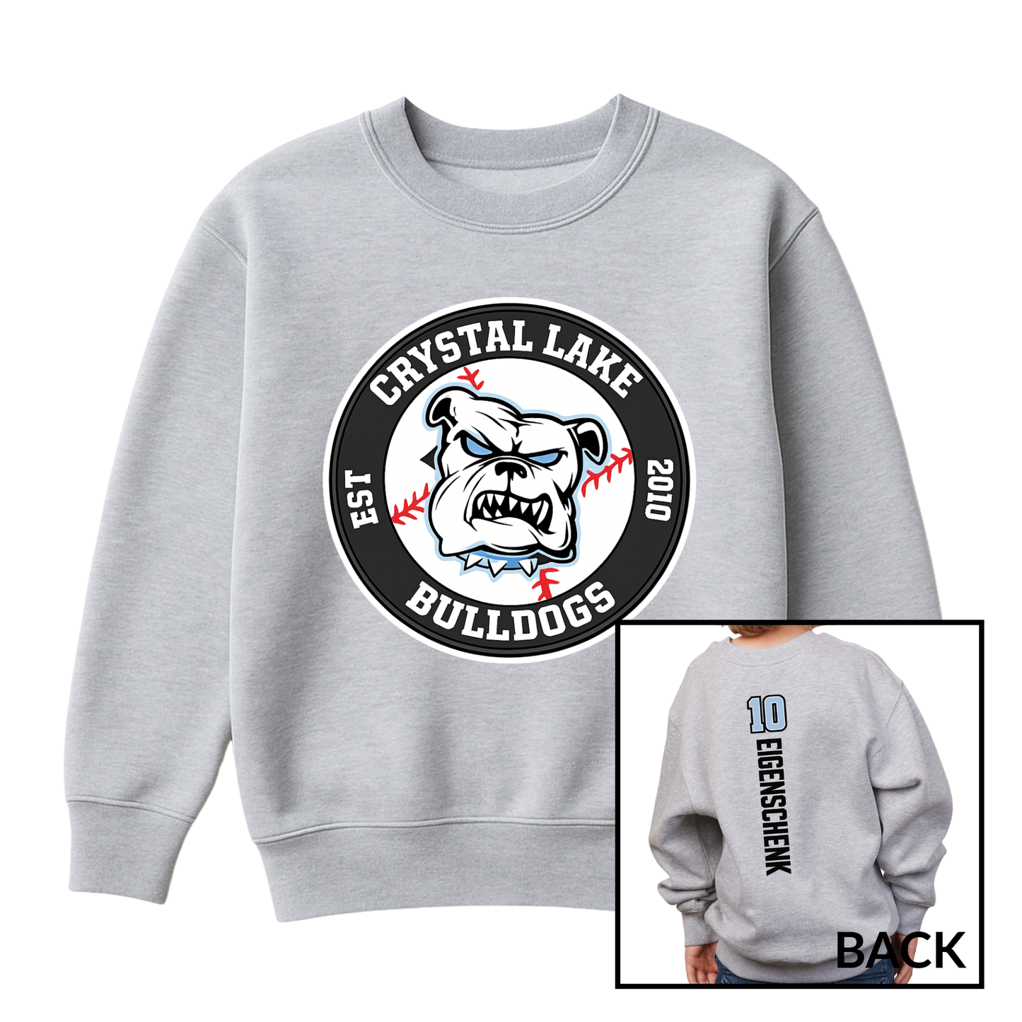 Bulldogs Logo | Youth Fleece Crewneck