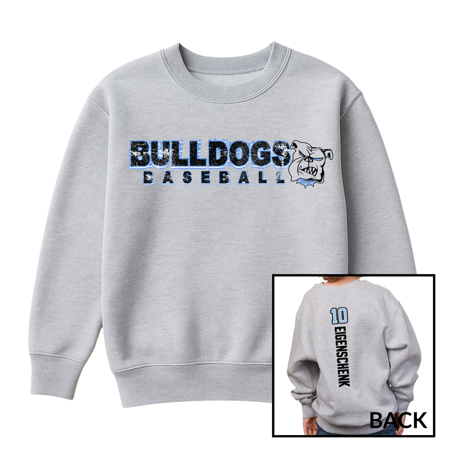 Bulldogs Baseball | Youth Fleece Crewneck