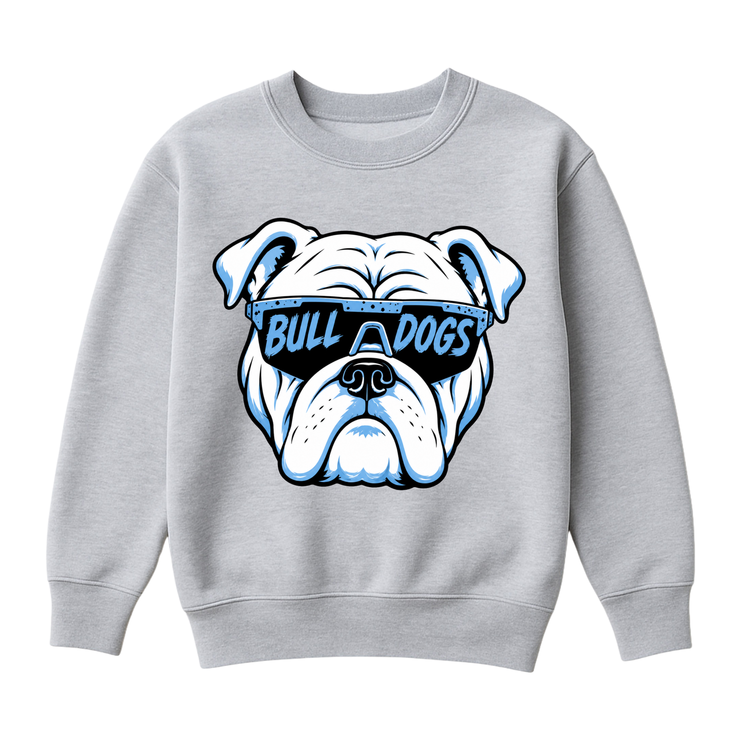 Bulldog Glasses | Youth Fleece Crewneck