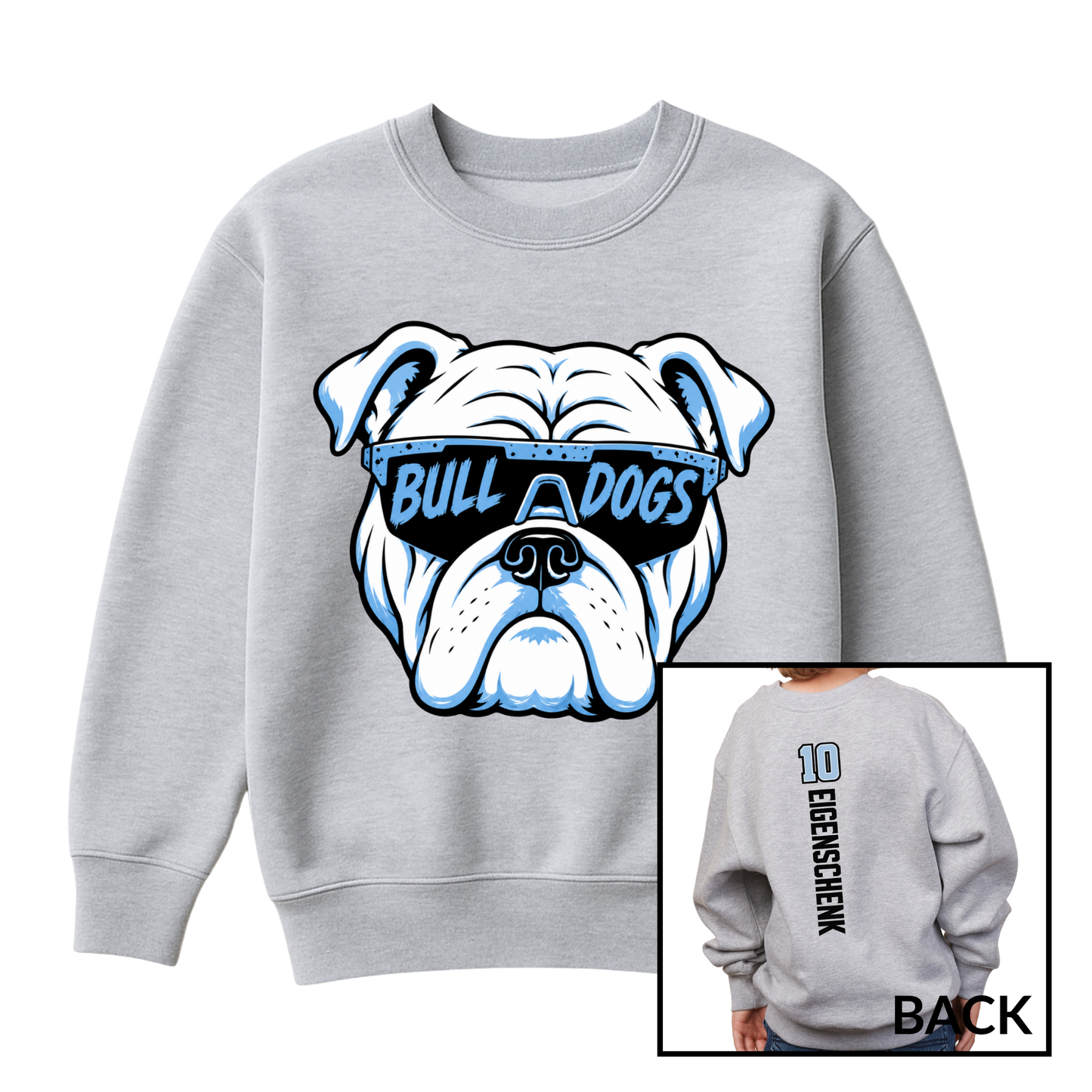 Bulldog Glasses | Youth Fleece Crewneck