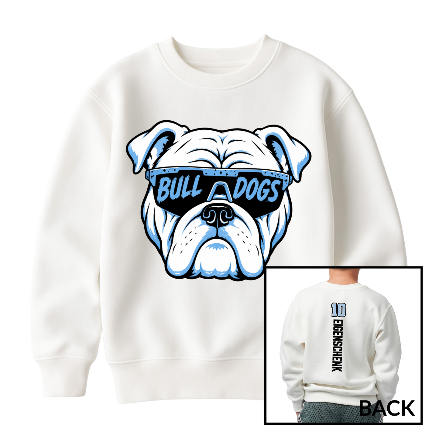 Bulldog Glasses | Youth Fleece Crewneck