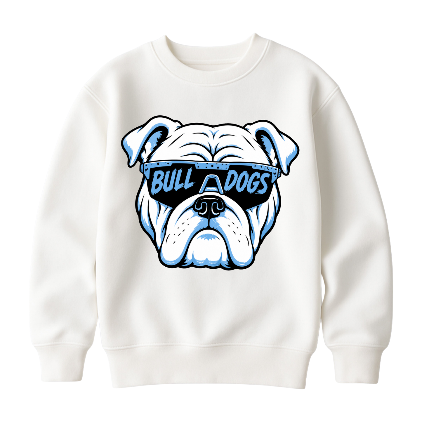 Bulldog Glasses | Youth Fleece Crewneck