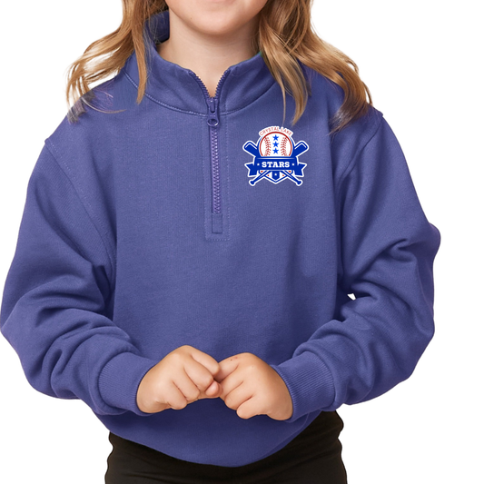 Crystal Lake Stars Pocket Logo | Youth Quarter Zip