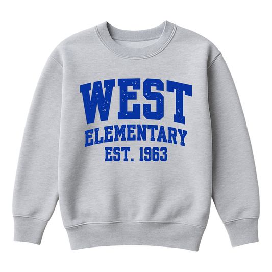 West Elementary, Est. 1963 | Youth Fleece Crewneck