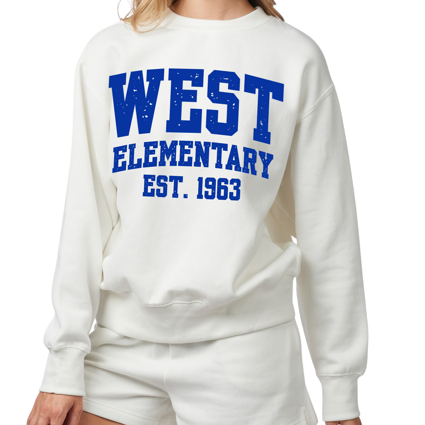 West Elementary, Est. 1963 | Ladies Boxy Crewneck