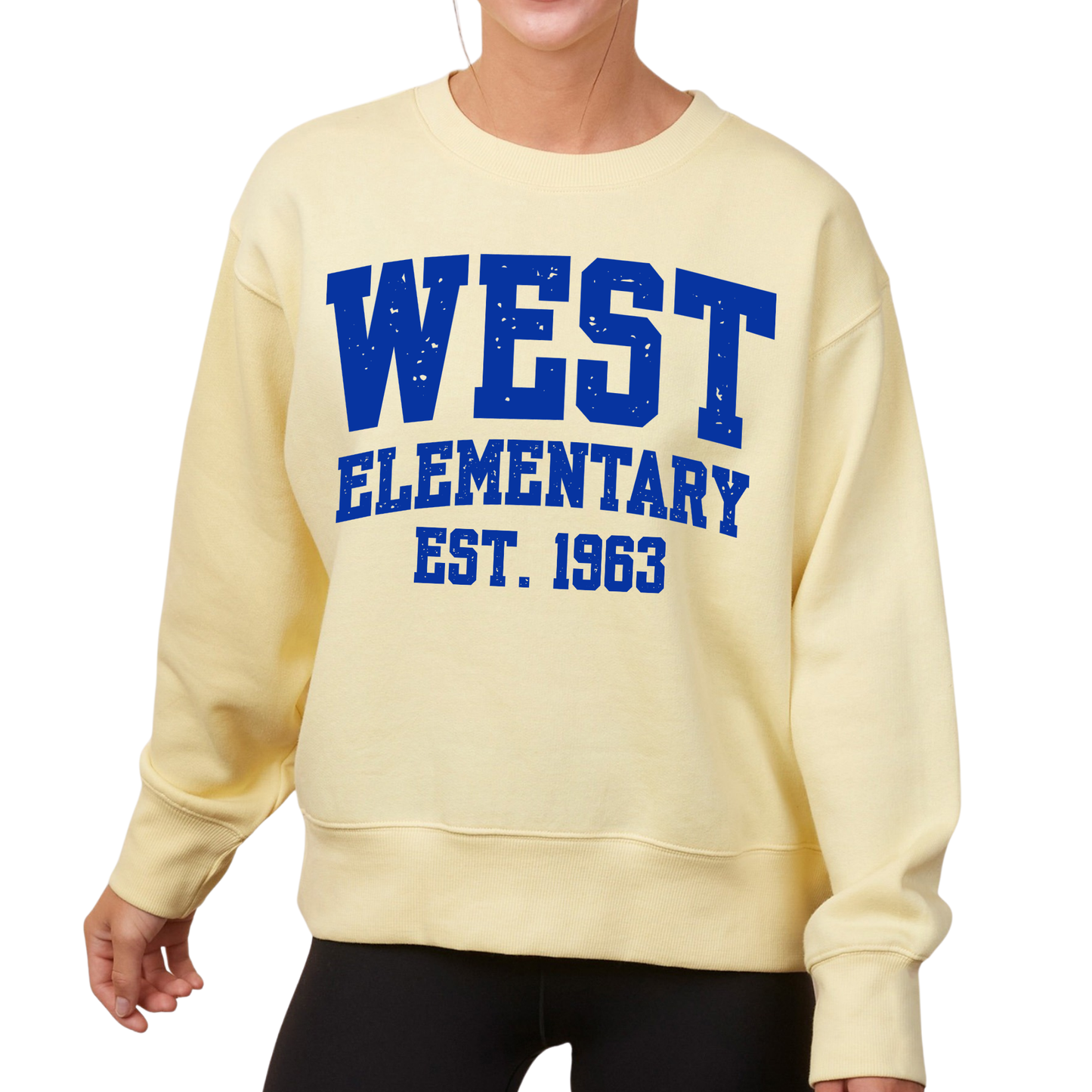 West Elementary, Est. 1963 | Ladies Boxy Crewneck