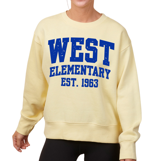 West Elementary, Est. 1963 | Ladies Boxy Crewneck