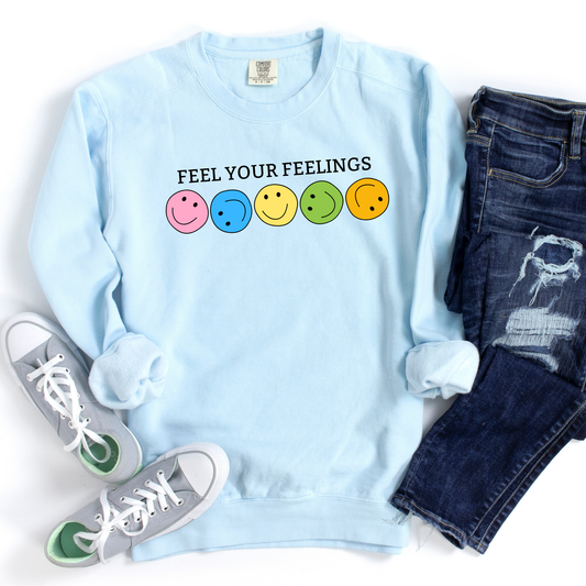 Feel Your Feelings // Bright | Adult Crewneck
