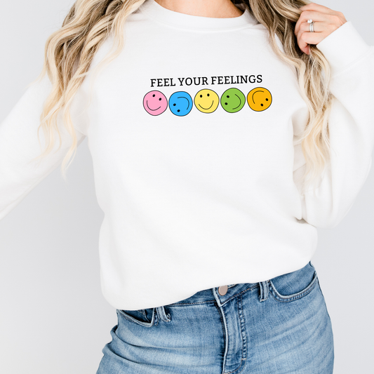 Feel Your Feelings // Bright | Adult Crewneck