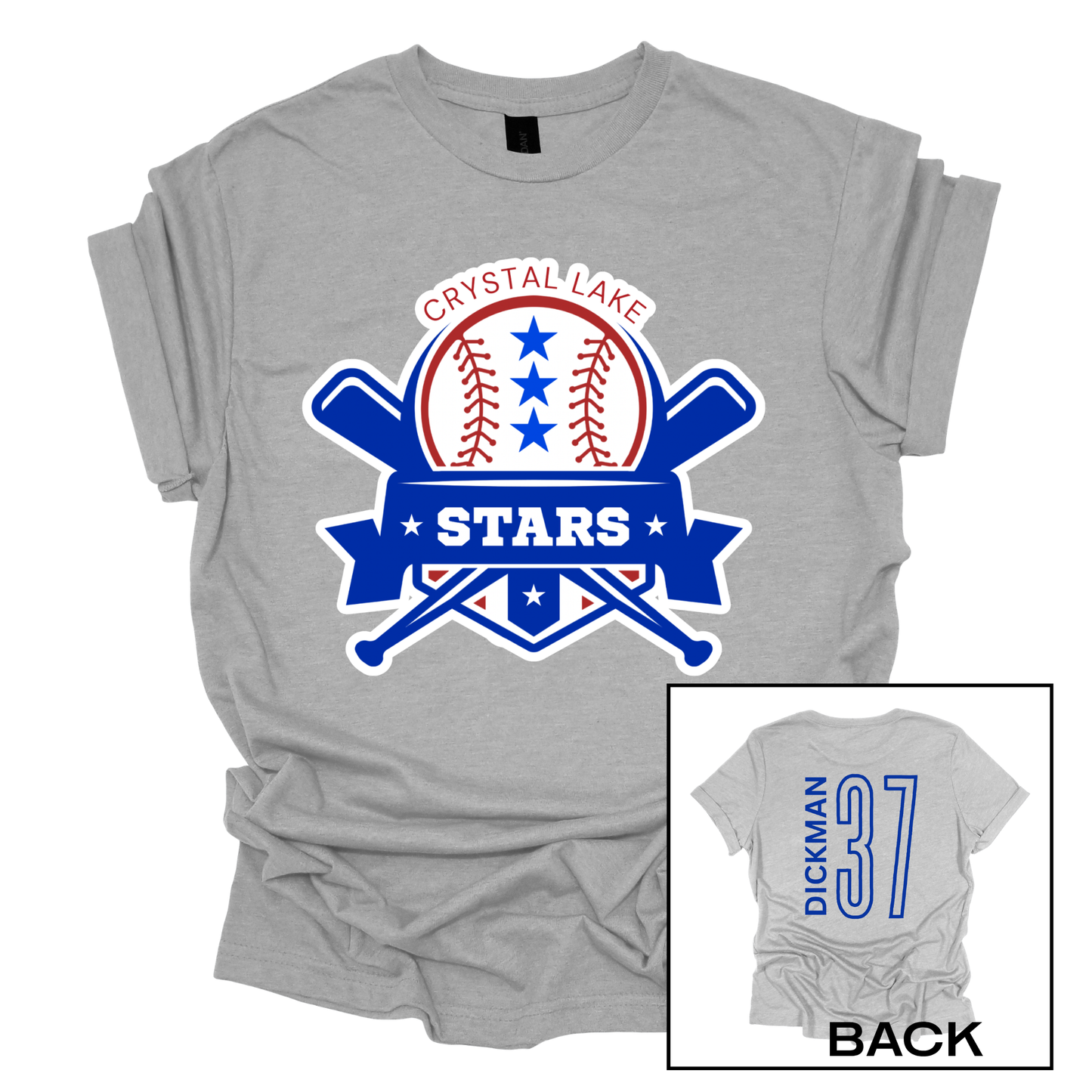 Crystal Lake Stars Logo | Short Sleeve Tee