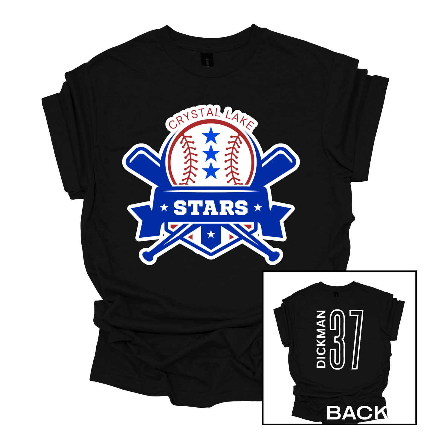 Crystal Lake Stars Logo | Short Sleeve Tee